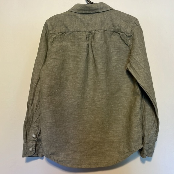 Janie and Jack "The Linen Shirt" Green Size 7 - Picture 2 of 3